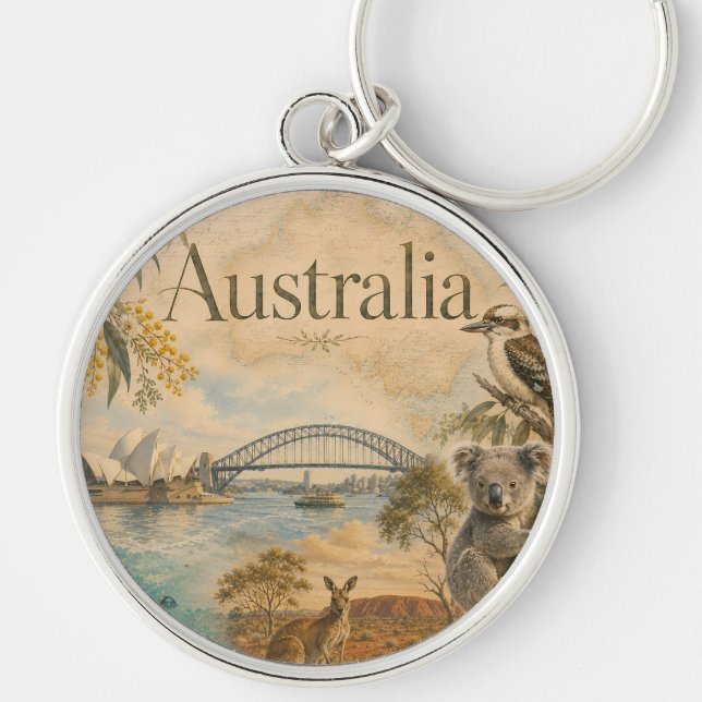 Australia  for lovers of Australia  Keychain (Front)