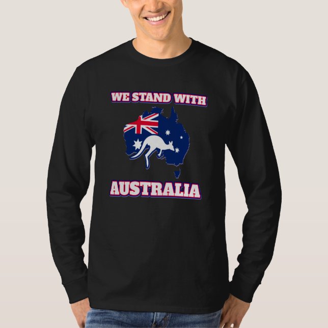Australia for women and men Stand with Australia T-Shirt (Front)