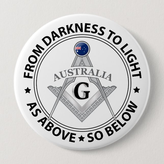 Australia freemasonry sign button (Front)