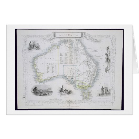 Australia, from a Series of World Maps published b Cards (Front Horizontal)