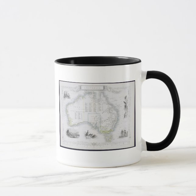 Australia, from a Series of World Maps published b Mug (Right)