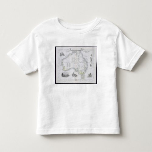 Australia from a Series of World Maps published b Toddler T_shirt