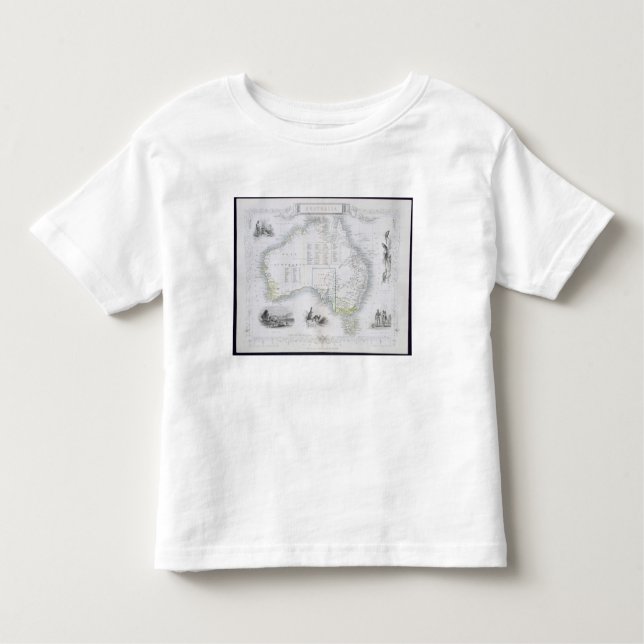 Australia, from a Series of World Maps published b Toddler T-shirt (Front)