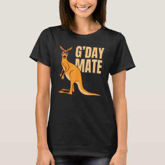 Australia G'day Mate  Kangaroo Australian Symbol T-Shirt