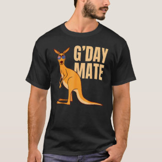 Australia G'day Mate  Kangaroo Australian Symbol T-Shirt
