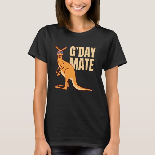 Australia Gday Mate Shirt Funny Kangaroo Australi