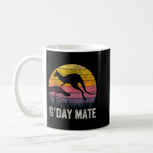 Australia GDay Mate Shirt Funny Kangaroo Australi Coffee Mug