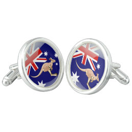 Australia glossy flag cufflinks