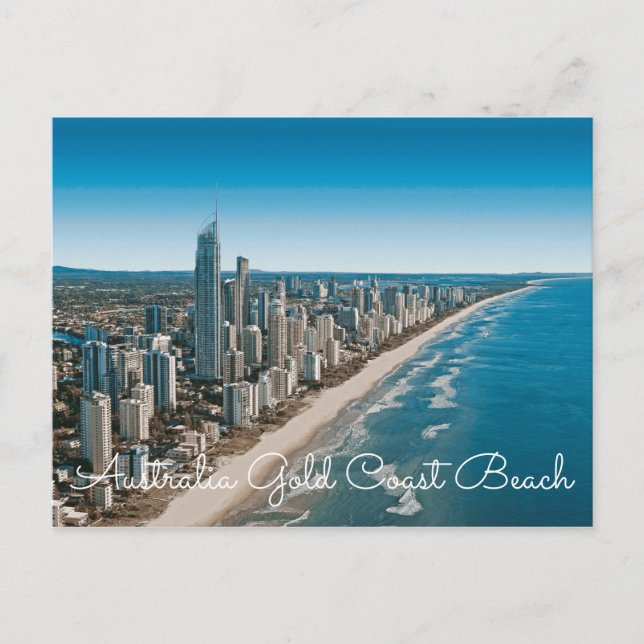 Australia Gold Coast Beach Skylines Postcards (Front)