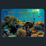 Australia Great Barrier Reef stylized Magnet<br><div class="desc">The Great Barrier Reef,  off the coast of Queensland in northeastern Australia,  is the largest living thing on Earth,  and even visible from outer space.</div>