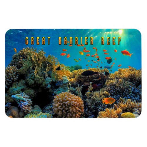 Australia Great Barrier Reef stylized Magnet