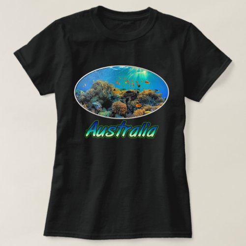 Australia Great Barrier Reef stylized T_Shirt
