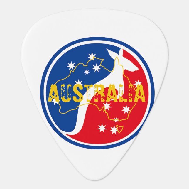 AUSTRALIA GUITAR PICK (Front)