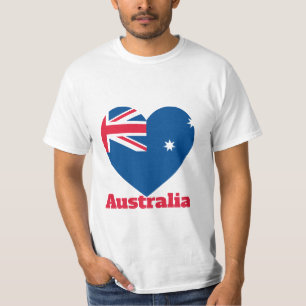 Australia Heart Flag T-Shirt