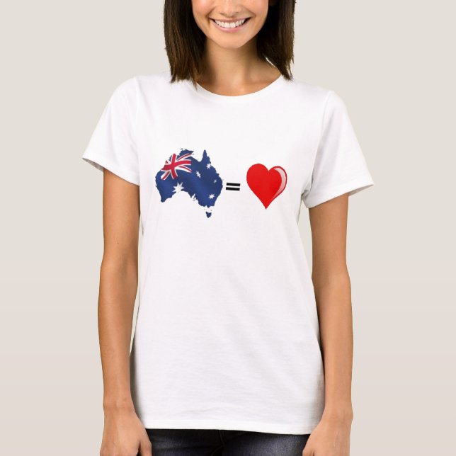 australia heart T-Shirt (Front)