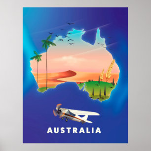 Australia Holiday travel poster