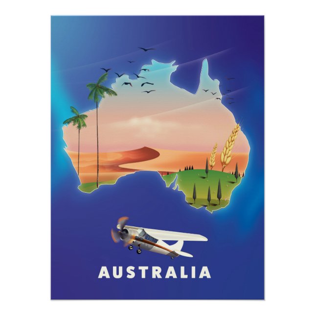 Australia Holiday travel poster (Front)