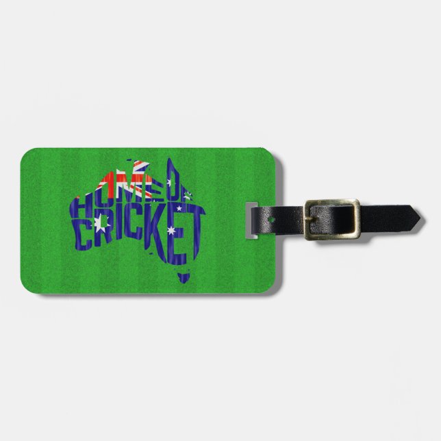 Australia Home of Cricket Custom Luggage Tag (Front Horizontal)