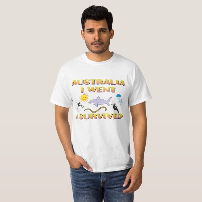 Australia, I went, I survived T-Shirt (Front Full)