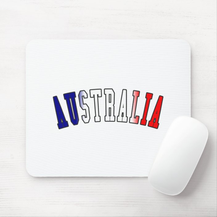 Australia in National Flag Colors Mousepad