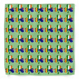 Australia Ireland Gay Pride Shamrock Bandana