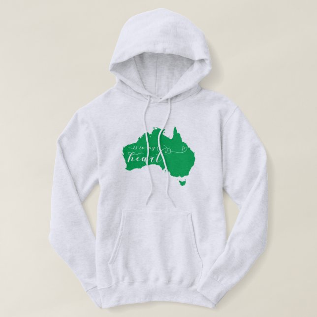 Australia Is In My Heart Hoodie (Design Front)