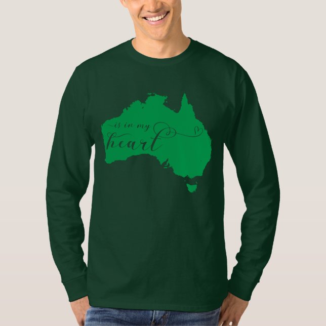 Australia Is In My Heart T-Shirt (Front)