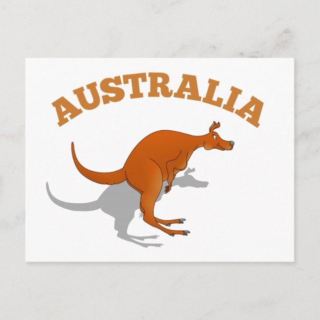 Australia, jumping Kangaroo Postcard (Front)