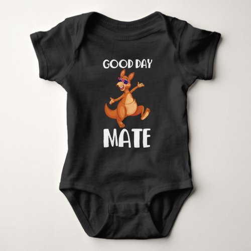 Australia Kangaroo Animal Australian Flag Aussie Baby Bodysuit