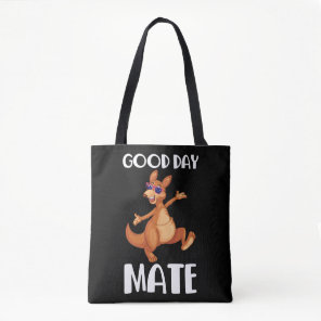 Australia Kangaroo Animal Australian Flag Aussie Tote Bag