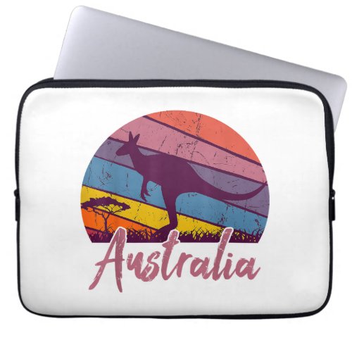 Australia Kangaroo Aussie Australian Souvenir Tour Laptop Sleeve