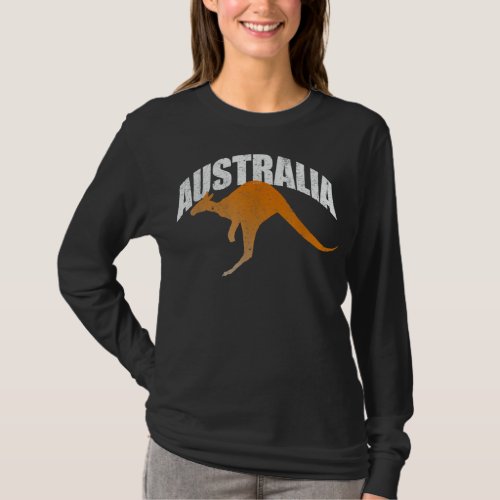 Australia Kangaroo Australian Souvenir T_shirt