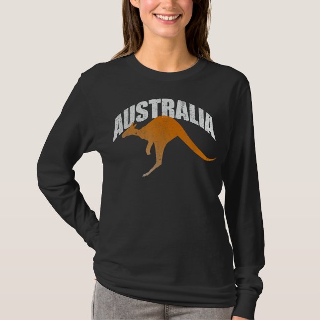 Australia Kangaroo Australian Souvenir T-shirt (Front)