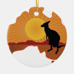 Australia Kangaroo Ceramic Ornament at Zazzle