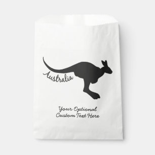 Australia Kangaroo custom text Favor Bag