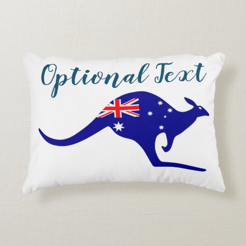 Australia Kangaroo  Flag Accent Pillow