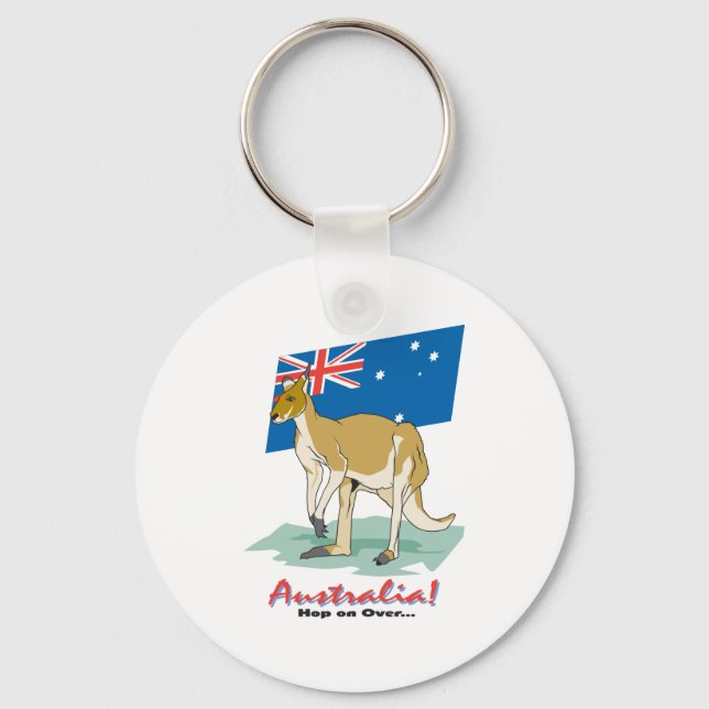 Australia Kangaroo Keychain (Front)