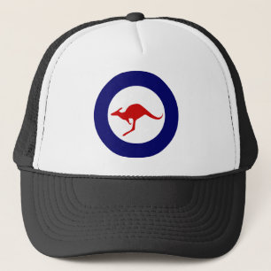 Australia kangaroo military aviation roundel trucker hat