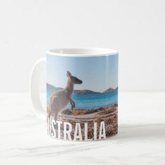 Australia Kangaroo on the Beach Photo