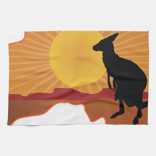Australia Kangaroo Towel (Horizontal)