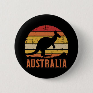 Australia kangaroo vintage button