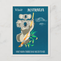 Vintage Postcard Koalas Koala Park Sydney 
