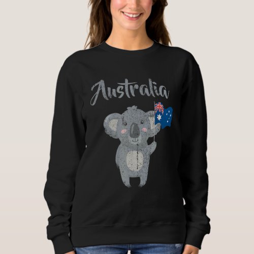 Australia Koala Flag Straya Outback Sydney Melbour Sweatshirt