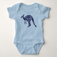 Australia Land Down Under Kangaroo Animal Blue