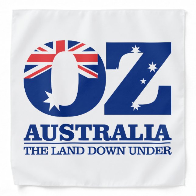 Australia "Land of OZ" Bandana (Front)