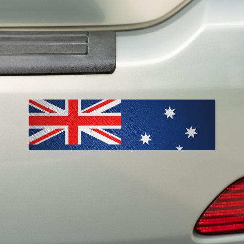 Australia leather flag bumper sticker