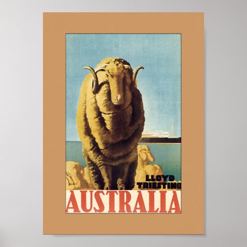 Australia _ Lloyd Triestino canvas Poster