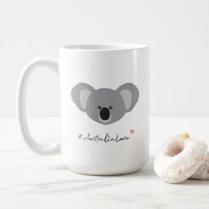 Australia love cute koala illustration coffee mug