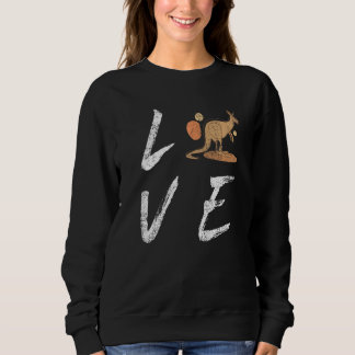 Australia Love Kangaroo Straya Outback Sydney Mel Sweatshirt