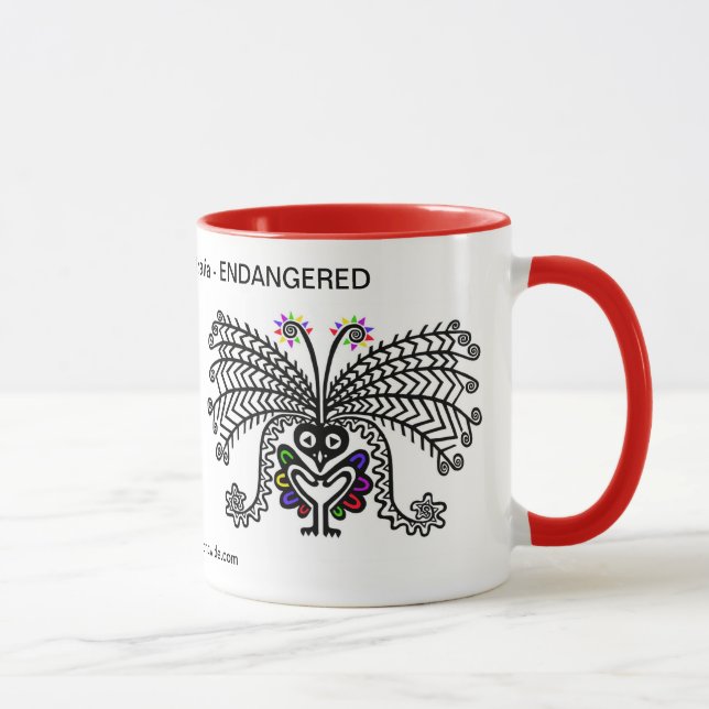 Australia -  Lyre BIRD- Conservation - Ecology Mug (Right)
